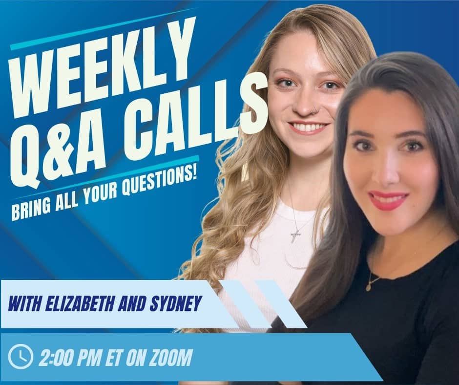 3 Weekly Group Q&A Calls